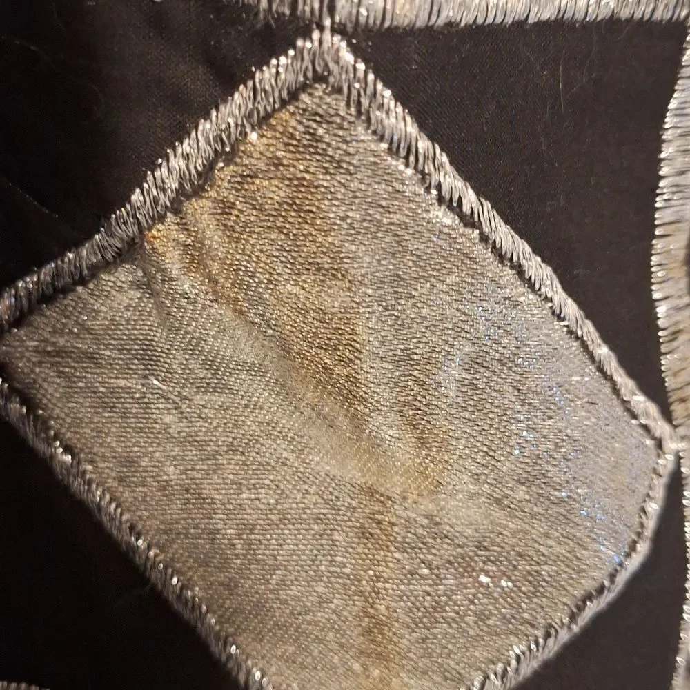 Eloise Curtis for David Styne 60s silver black metallic A line dress size S - Picture 9 of 9